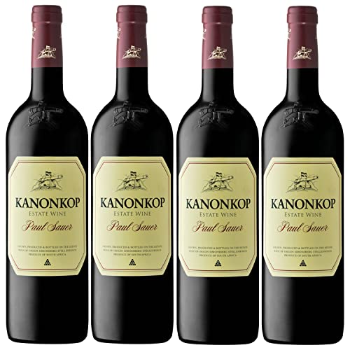 Kanonkop Paul Sauer Stellenbosch Rotwein Wein trocken Südafrika I Visando Paket (4 x 0,75l) von Weingut Kanonkop