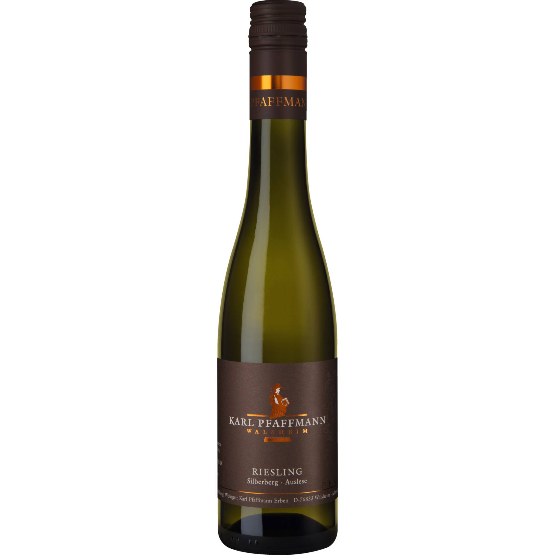 Silberberg Riesling Auslese, Pfalz 0,375 L, Pfalz, 2019, Weißwein von Weingut Karl Pfaffmann, D - 76833 Walsheim