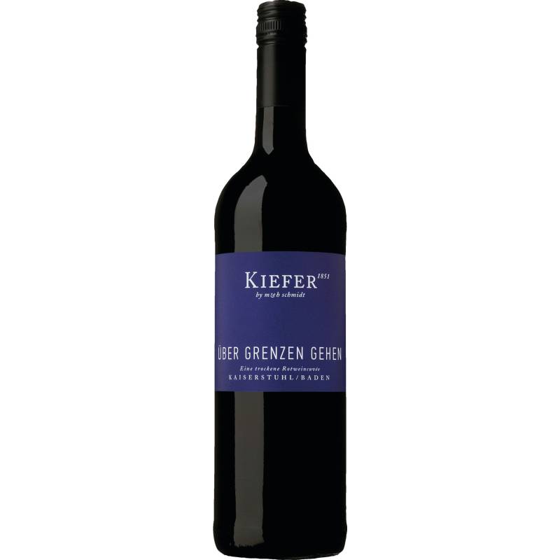 Über Grenzen Gehen Cuvée Rot, Trocken Kaiserstuhl Baden, Baden, 2022, Rotwein von Weingut Kiefer, D - 79356 Eichstetten