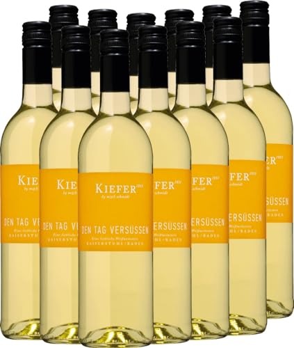 Den Tag versüßen Weingut Kiefer Weißwein 12 x 0,75l VINELLO - 12 x Weinpaket inkl. kostenlosem VINELLO.weinausgießer von Weingut Kiefer