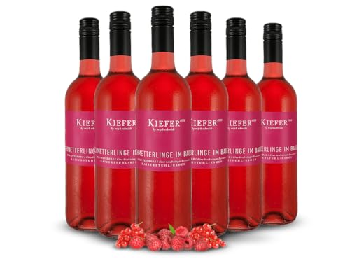 Schmetterlinge im Bauch - Kiefer - rosé - feinherb - 12,4%vol. - 6er Paket von Weingut Kiefer