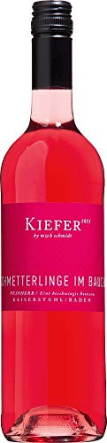 VINELLO 18er Weinpaket Roséwein - Schmetterlinge im Bauch Rosé 2021- Weingut Kiefer mit Weinausgießer | 18 x 0,75 Liter von Weingut Kiefer