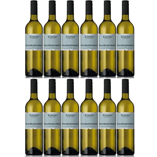 Weingut Kiefer Freche Kaiserstühler Grauburgunder Weißwein Wein Trocken Deutschland I Visando Paket (12 x 0,75l) von Weingut Kiefer