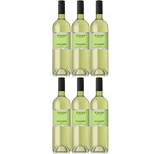 Weingut Kiefer Freche Kaiserstühler Rivaner Weißwein Wein Feinherb Deutschland I Visando Paket (6 x 0,75l) von Weingut Kiefer