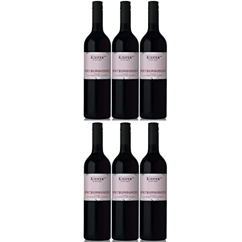 Weingut Kiefer Freche Kaiserstühler Spätburgunder Rotwein Wein Feinherb Deutschland I Visando Paket (6 x 0,75l) von Weingut Kiefer