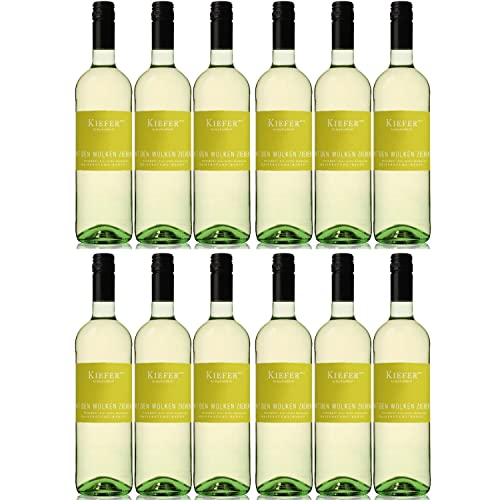 Weingut Kiefer Mit den Wolken ziehen QbA Weisswein Wein Cuvee Trocken Deutschland I Visando Paket (12 x 0,75l) von Weingut Kiefer