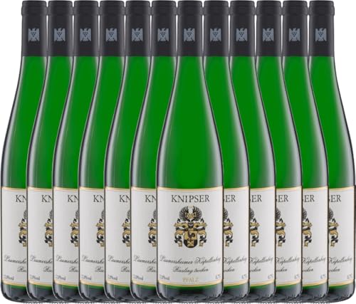 VINELLO 12er Weinpaket Weißwein - Kapellchen Riesling - Knipser mit Weinausgießer | 12 x 0,75 Liter VINELLO 12er Weinpaket Weißwein - Kapellchen Riesling - Knipser mit Weinausgießer | 12 x 0,75 Liter von Weingut Knipser