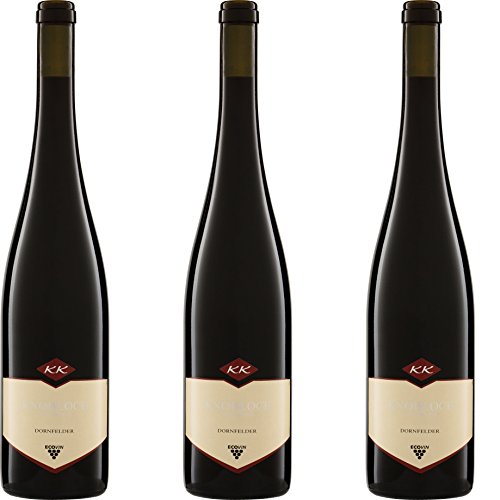 Weingut Knobloch Ober-Flörsheim Dornfelder mild QW 2015 Lieblich ( 3 x 0.75 l) von Weingut Knobloch Ober-Flörsheim