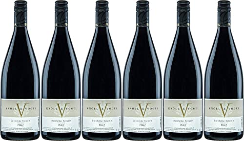 6x Dornfelder Rotwein 2020 - Weingut Knöll & Vogel, Pfalz - Rotwein von Weingut Knöll & Vogel