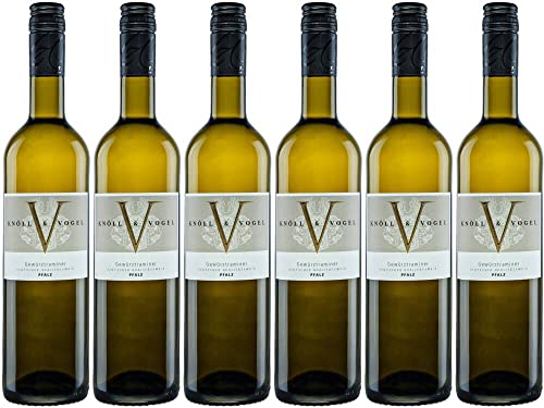 6x Gewürztraminer 2021 - Weingut Knöll & Vogel, Pfalz - Weißwein von Weingut Knöll & Vogel