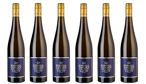 6x 0,75l - Weingut Korrell - Von den Ersten Lagen - Riesling - Qualitätswein Nahe - Deutschland - Weißwein trocken von Weingut Korrell