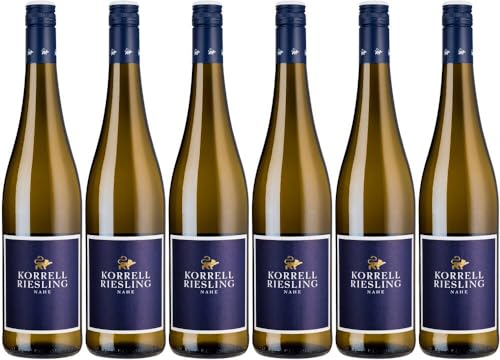 6x Riesling Gutswein trocken 2021 - Weingut Korrell, Nahe - Weißwein von Weingut Korrell