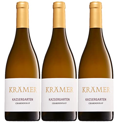 Krämer Chardonnay Kaisergarten Weißwein deutscher Wein trocken Deutschland I Versanel Paket (3 Flaschen) von Weingut Krämer