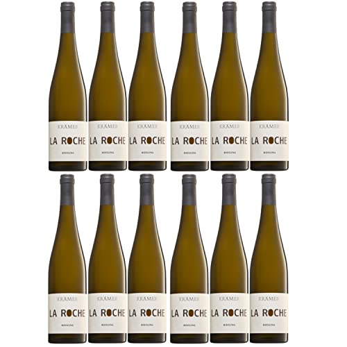 Krämer Straight La Roche Riesling Weißwein deutscher Wein trocken QbA Deutschland I Versanel Paket (12 x 0,75l) von Weingut Krämer