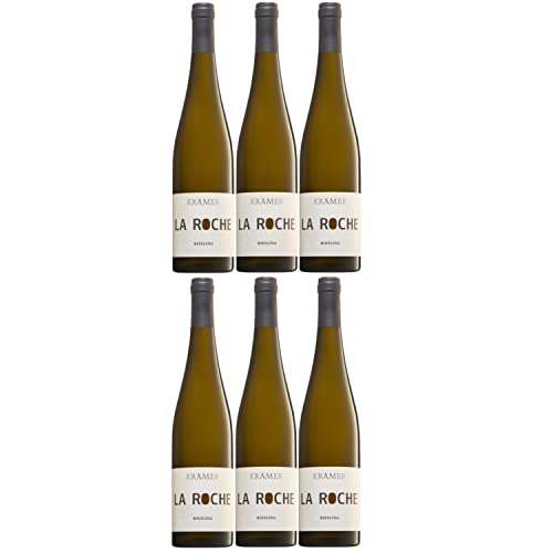 Krämer Straight La Roche Riesling Weißwein deutscher Wein trocken QbA Deutschland I Versanel Paket (6 x 0,75l) von Weingut Krämer