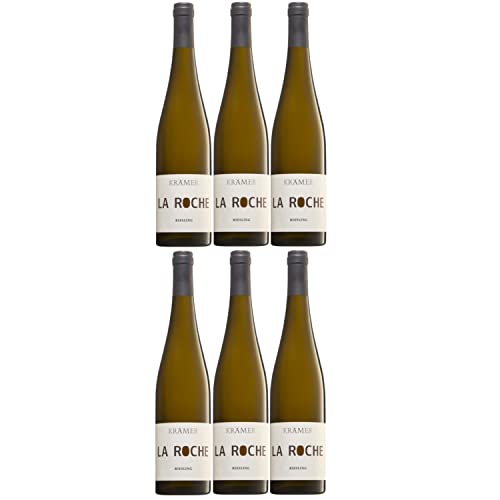 Krämer Straight La Roche Riesling Weißwein deutscher Wein trocken QbA Deutschland I Versanel Paket (6 x 0,75l) von Weingut Krämer