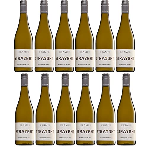 Krämer Straight Sauvignon Blanc Weißwein deutscher Wein trocken QbA Deutschland I Versanel Paket (12 x 0,75) von Weingut Krämer