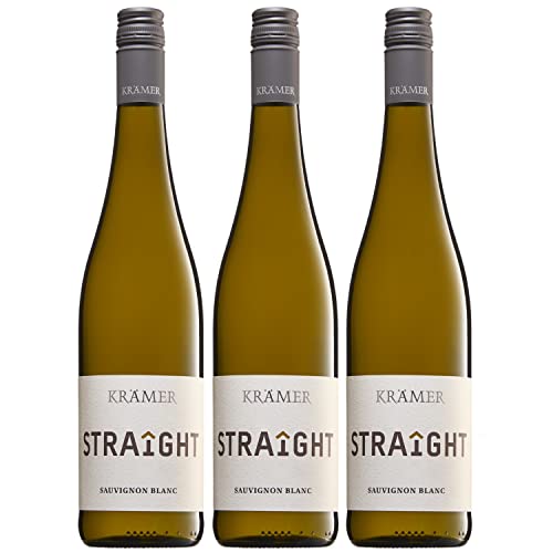 Krämer Straight Sauvignon Blanc Weißwein deutscher Wein trocken QbA Deutschland I Versanel Paket (3 x 0,75) von Weingut Krämer