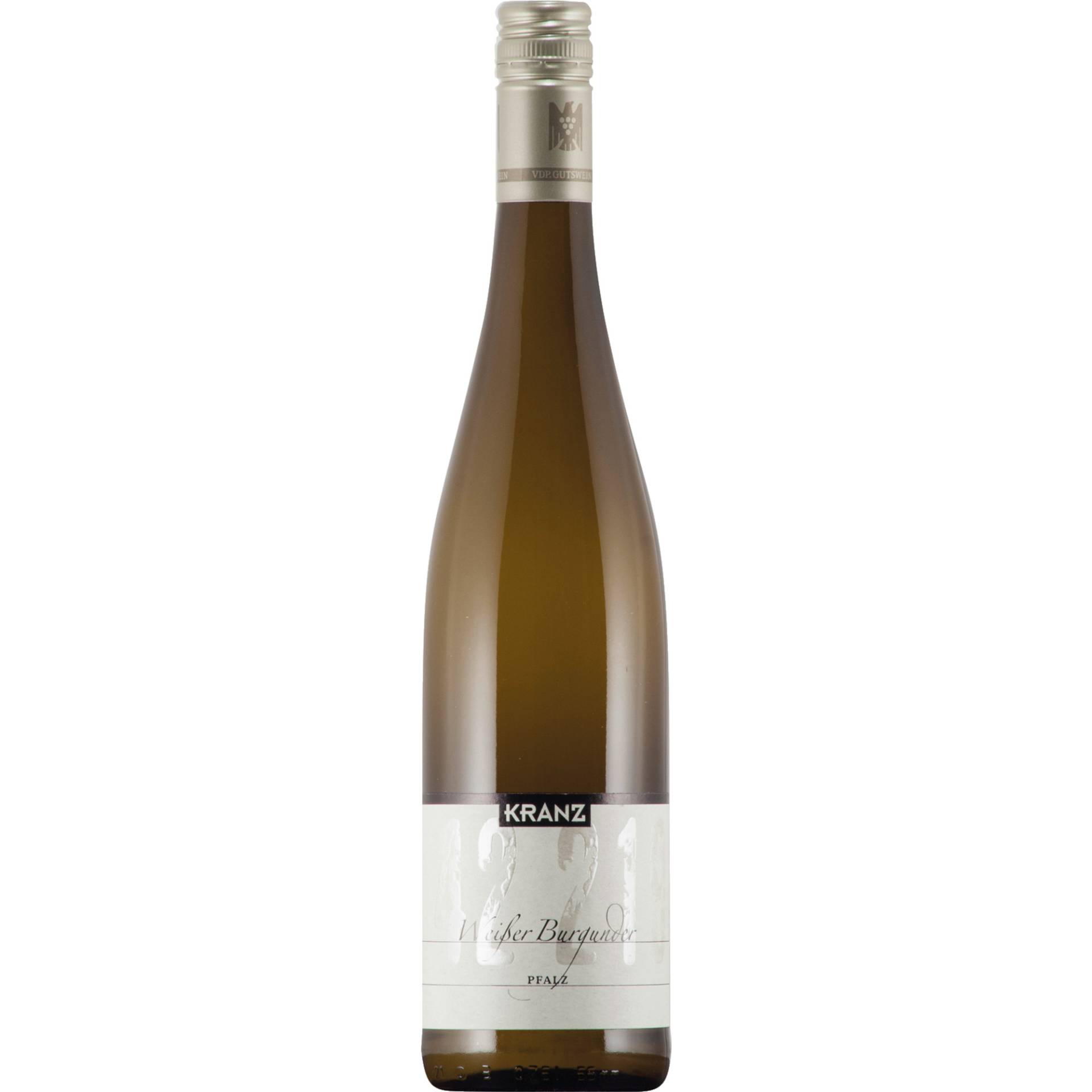 Kranz Weißburgunder, Trocken, Pfalz, Pfalz, 2022, Weißwein von Weingut Kranz,76831,Ilbesheim/Pfalz,Deutschland