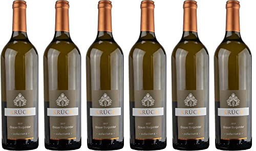 6x Grauer Burgunder trocken -collection c- 2018 - Weingut Krück, Pfalz - Weißwein von Weingut Krück