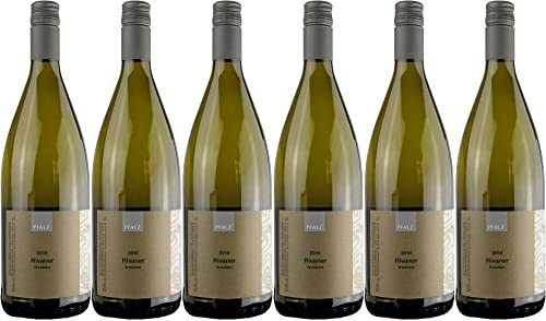 6x Rivaner trocken 2023 - Weingut Krück, Pfalz - Weißwein von Weingut Krück