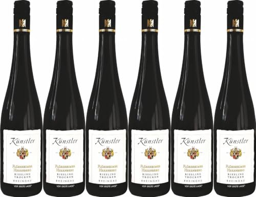 6x Flörsheimer Herrnberg Riesling Rheingau Qualitätswein trocken 2022 - Weingut Künstler, Rheingau - Weißwein von Weingut Künstler