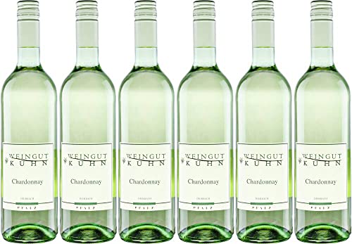 6x Chardonnay trocken Bio 2022 - Weingut Kuhn, Pfalz - Weißwein von Weingut Kuhn