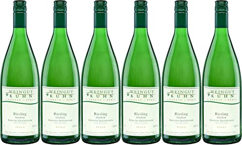 6x Riesling trocken Bio 2022 - Weingut Kuhn, Pfalz - Weißwein von Weingut Kuhn