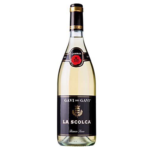 Gavi dei Gavi Etichetta Nera Bianco Secco Weißwein Wein Trocken Italien I Visando Paket (1 x 0,75l) von Weingut La Scolca