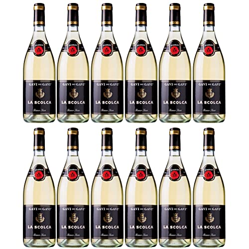 Gavi dei Gavi Etichetta Nera Bianco Secco Weißwein Wein Trocken Italien (12 x 0,75l) von Weingut La Scolca