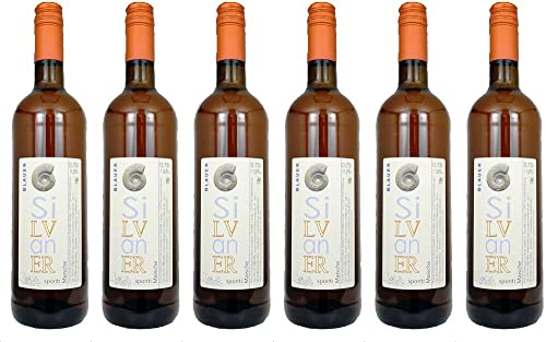 6x Blauer Silvaner Naturwein trocken Orangewein 2018 - Weingut Schloss Saaleck - Weißwein von Weingut Schloss Saaleck