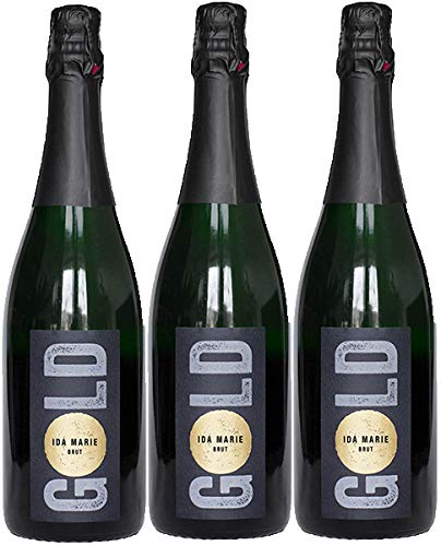Winzersekt Ida Marie brut - Weingut Leon Gold - Weinstadt -3er Paket von Weingut Leon Gold