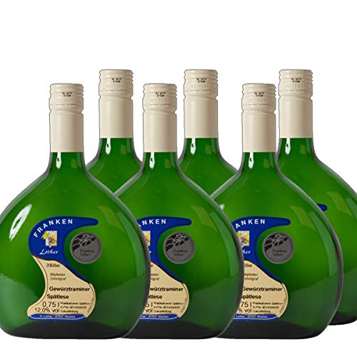 Frankenwein Wipfelder Zehntgraf Gewürztraminer Spätlese Weißwein Franken 2019 halbtrocken (6x 0.75 l) von Weingut Lother
