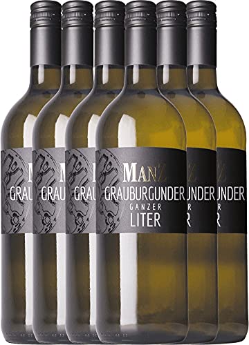 Grauburgunder Liter trocken Weingut Manz Weißwein 6 x 1l VINELLO - 6 x Weinpaket inkl. kostenlosem VINELLO.weinausgießer Grauburgunder Liter trocken Weingut Manz Weißwein 6 x 1l VINELLO - 6 x Weinpaket inkl. kostenlosem VINELLO.weinausgießer von Weingut Manz