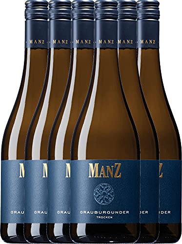 Grauburgunder von Weingut Manz - Weißwein 6 x 0,75l 2022 VINELLO - 6er - Weinpaket inkl. kostenlosem VINELLO.weinausgießer von Weingut Manz