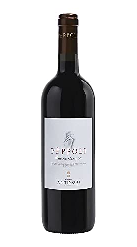 Elegante Geschenkverpackung Rotwein aus der Toskana - Peppoli Chianti Classico Docg - Weingut Marchesi Antinori 3 Flaschen x 0,750 l. von Weingut Marchesi Antinori