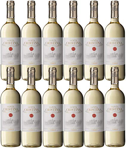 Weißwein aus Umbrien - 12 x 0,750 l. - Santa Cristina Bianco Umbria IGT - Weingut Marchesi Antinori von Weingut Marchesi Antinori