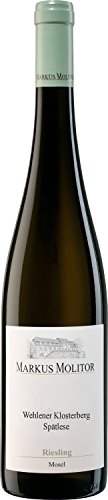 Weingut Markus Molitor Riesling Spätlese feinherb Wehlener Klosterberg 2021 (1 x 0.75 l), Jahr kann variieren von Weingut Markus Molitor