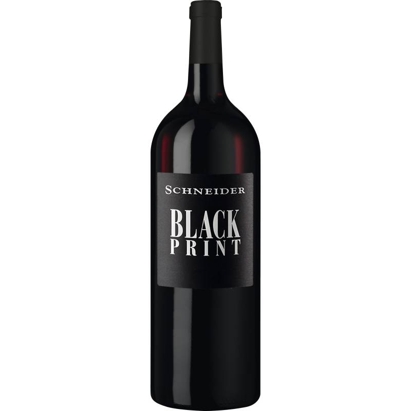Black Print Cuvée Rot, Trocken, Pfalz, Magnum, Pfalz, 2022, Rotwein von Weingut Markus Schneider, D - 67158 Ellerstadt