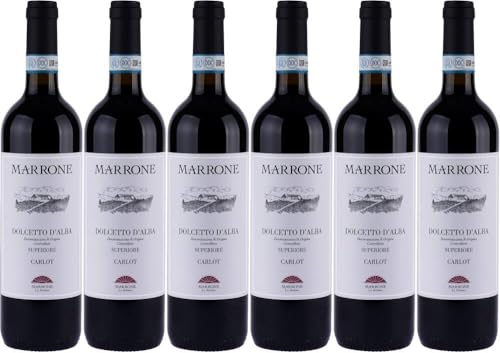 6x Carlot Dolcetto d'Alba 2019 - Weingut Marrone, Piemonte - Rotwein von Weingut Marrone