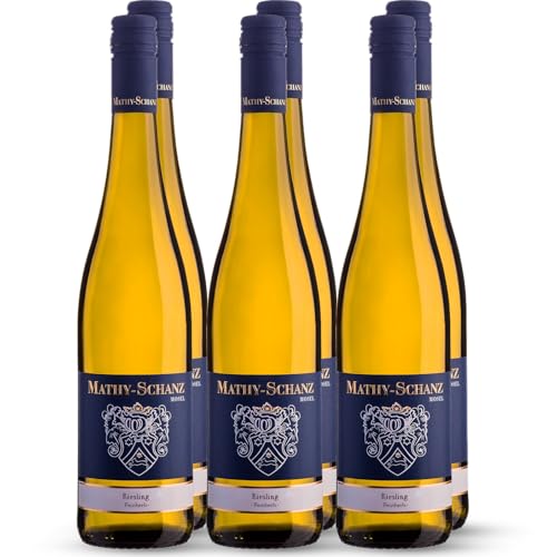 Weingut Mathy-Schanz - Riesling Feinherb | Wein von der Mosel (6 Flaschen (6 x 0,75l)) von Weingut Mathy-Schanz