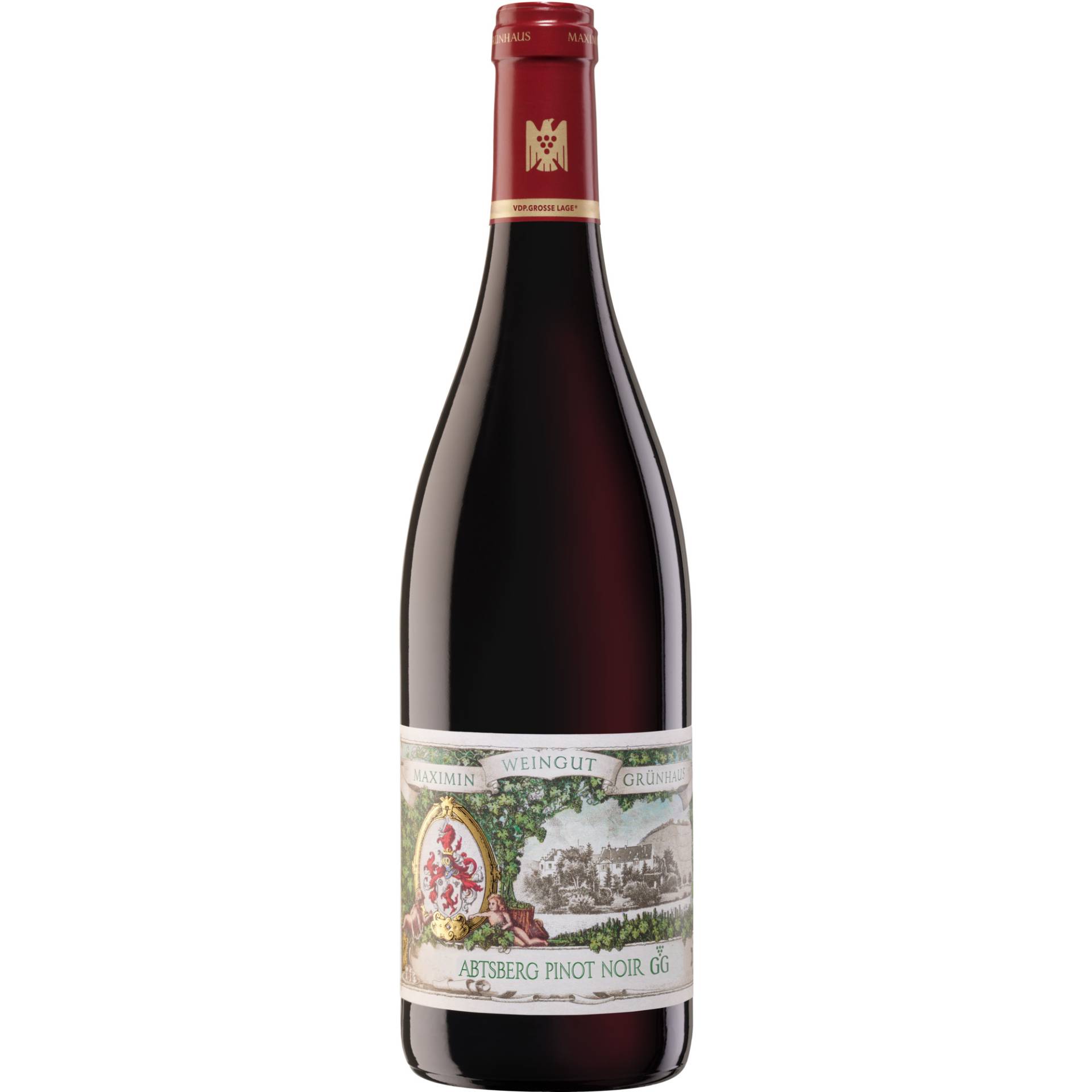Abtsberg GG Pinot Noir, Trocken, Mosel, Mosel, 2022, Rotwein Abtsberg GG Pinot Noir, Trocken, Mosel, Mosel, 2022, Rotwein von Weingut Maximin Grünhaus, D - 54318 Mertesdorf