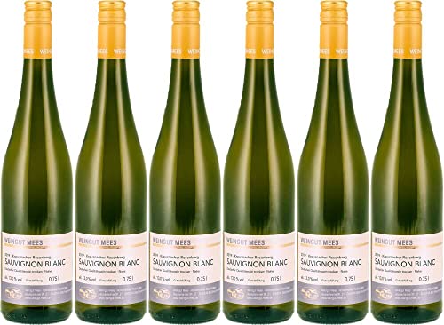6x Sauvignon Blanc trocken Rosenberg Weingut Mees 2019 - Weingut Mees, Nahe - Weißwein von Weingut Mees