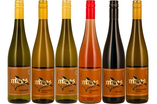 WEINGUT MEES | Sommerwein trocken "BON VOYAGE" | 6 Weißweine, Roséweine & Rotweine von der Nahe im Set | Als Weinprobe & Geschenk | Wein-Verkostungs-Set | Deutschland | Paket (6 x 750 ml) von WEINGUT MEES