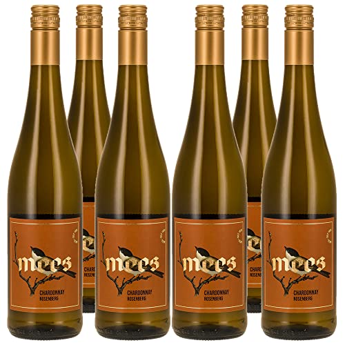 Weingut Mees | CHARDONNAY TROCKEN 2021 KREUZNACHER ROSENBERG | LAGENWEIN Weißwein Wein Deutschland Nahe Paket (6 x 750 ml) 100% Chardonnay von WEINGUT MEES