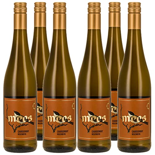 WEINGUT MEES | Chardonnay trocken 2021, Kreuznacher Rosenberg - Nahe | hochwertiger prämierter Weiss-Wein | Weißwein-Set aus Deutschland | Paket (6 x 750 ml) 100% Chardonnay von WEINGUT MEES