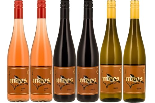 WEINGUT MEES | Weisswein, Rotwein & Rosewein feinherb "DAHEIM" Cuvées Weinpaket | fruchtige Weine von der Nahe im Set | Ideal als Weinprobe & Geschenk | Wein-Set aus Deutschland | Paket (6 x 750 ml) von WEINGUT MEES