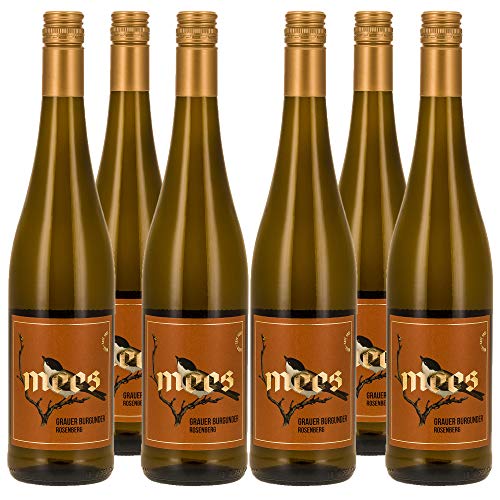 WEINGUT MEES | Grauburgunder fruchtig & feinherb Kabinett 2021, Kreuznacher Rosenberg - Nahe | hochwertiger Prädikatswein | Weißwein-Set aus Deutschland | Paket (6 x 750 ml) 100% Grauer Burgunder von WEINGUT MEES