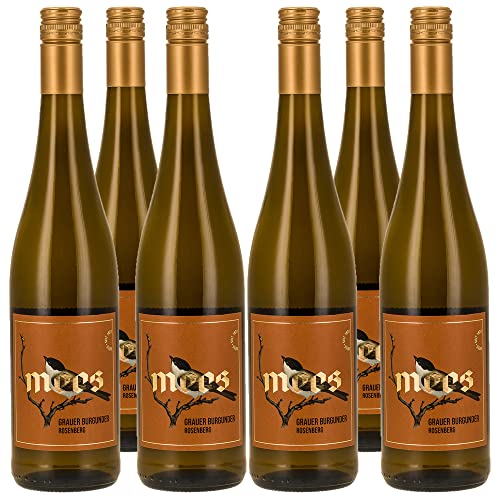 Weingut Mees | GRAUBURGUNDER TROCKEN 2021 KREUZNACHER ROSENBERG | LAGENWEIN Prämiert Weißwein Wein Deutschland Nahe Paket (6 x 750 ml) 100% Grauer Burgunder von Weingut Mees