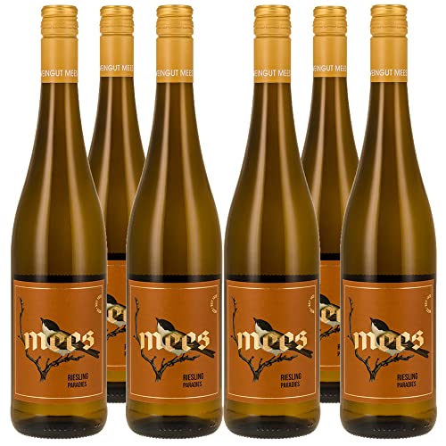 WEINGUT MEES | Riesling trocken 2019, Kreuznacher Paradies - Nahe | hochwertiger prämierter Weiss-Wein | Weißwein-Set aus Deutschland | Paket (6 x 750 ml) 100% Riesling von WEINGUT MEES